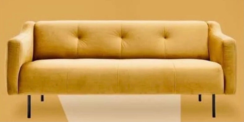 Sofa, velour, anden størrelse