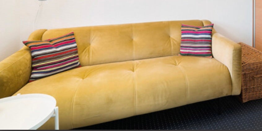 Sofa, velour, anden størrelse