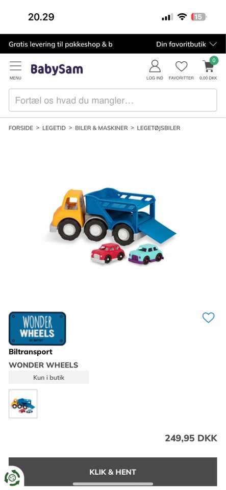 Legetøjsbiler , Wonder Wheels