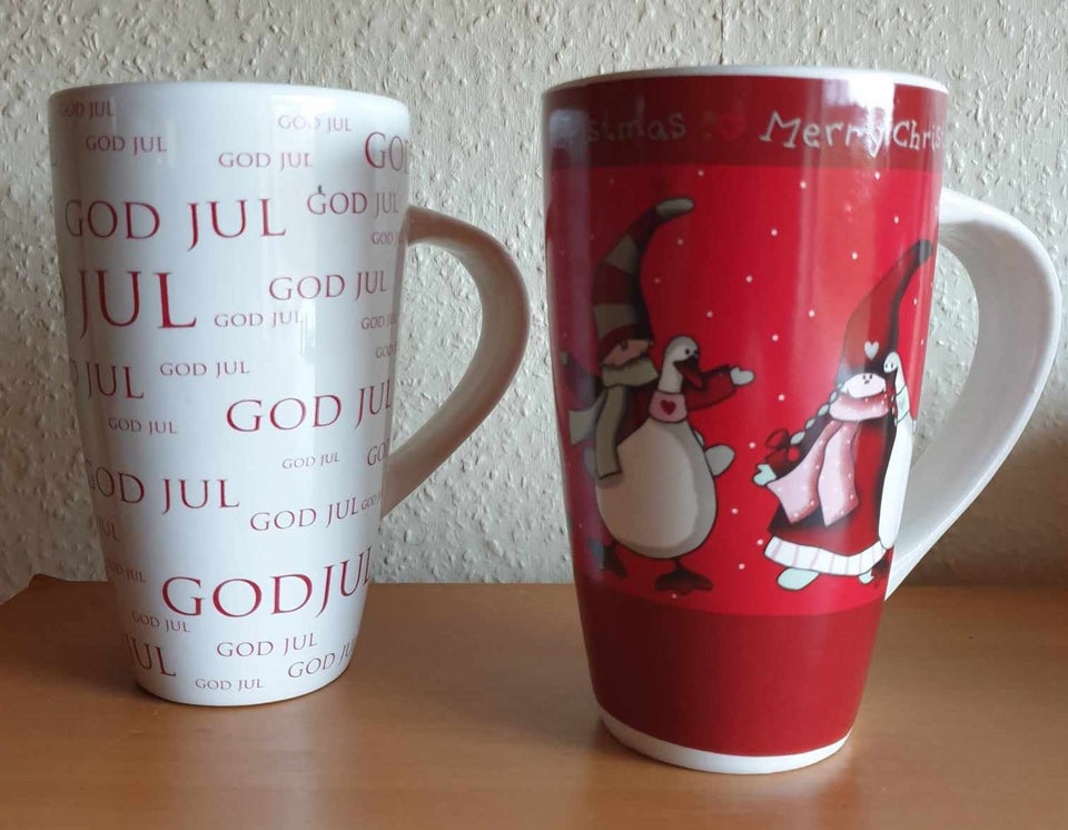 Porcelæn, Julekrus med God Jul.,