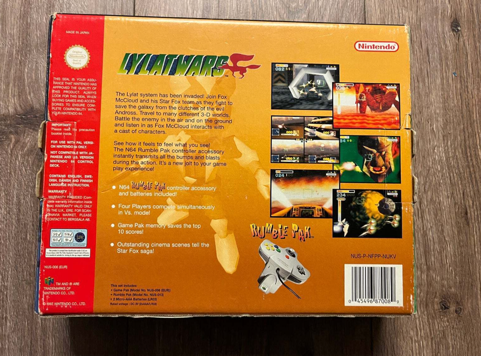 Lylat wars big box N64