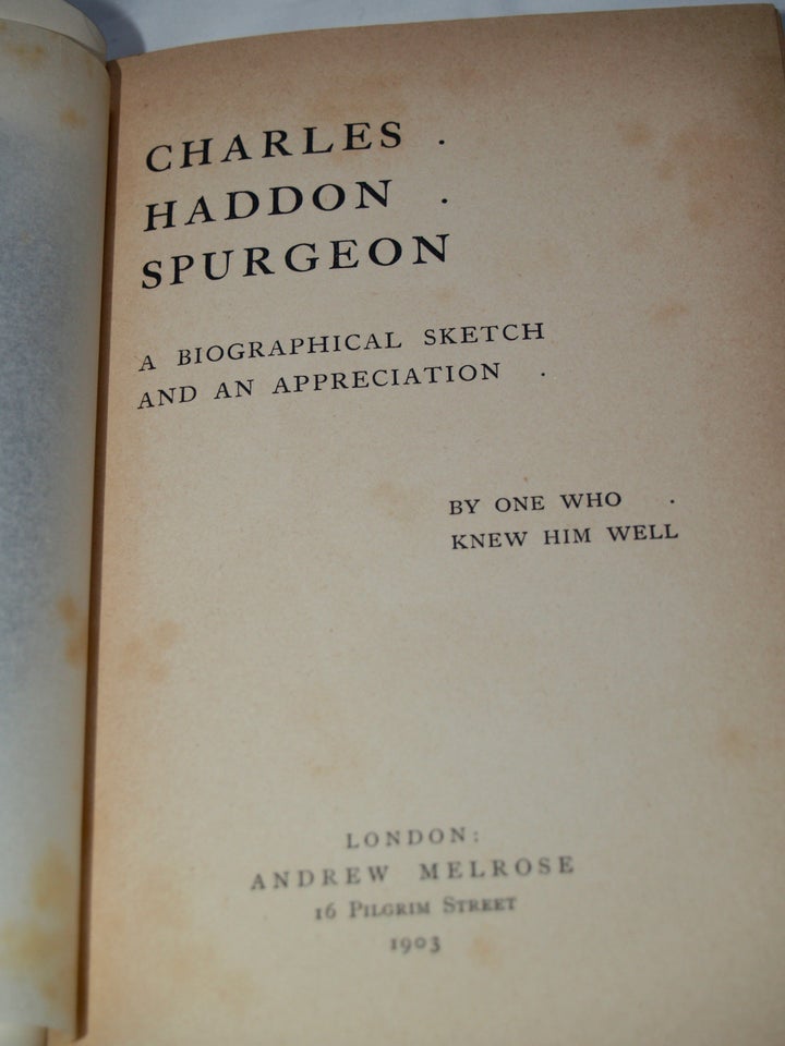 Spurgeon, Biographical Sketch