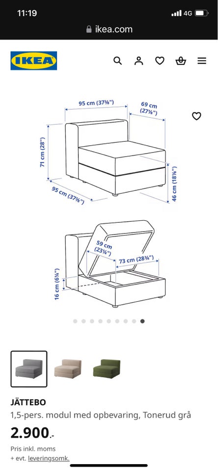 Sofagruppe, IKEA JÄTTEBO