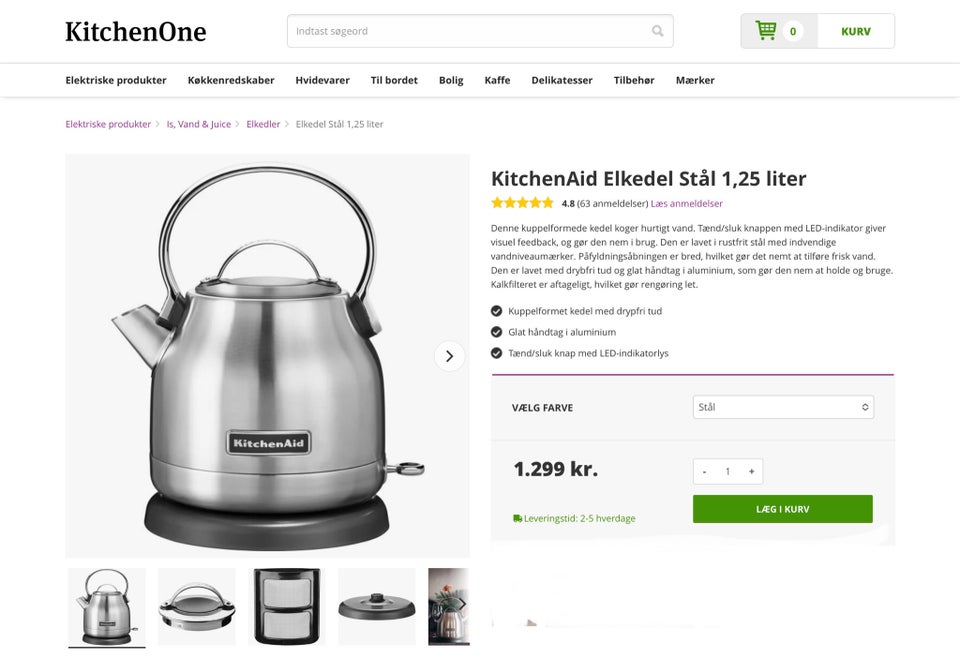 Elkedel Kitchen Aid