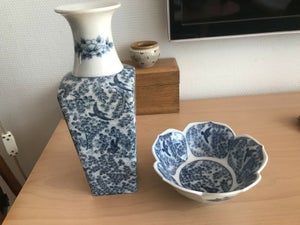Porcelæn Vase og skål