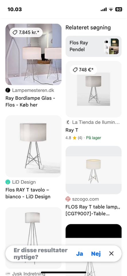 Flos, RAY, bordlampe