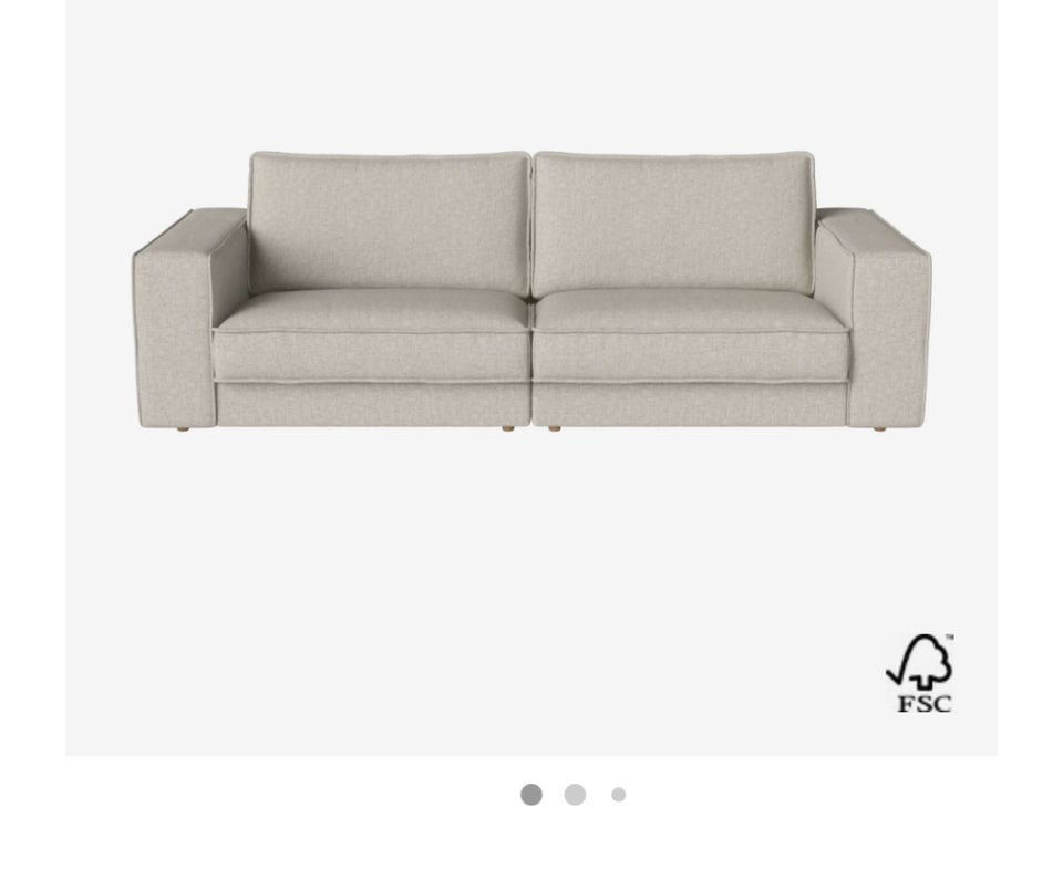 Sofa, stof, 3 pers.