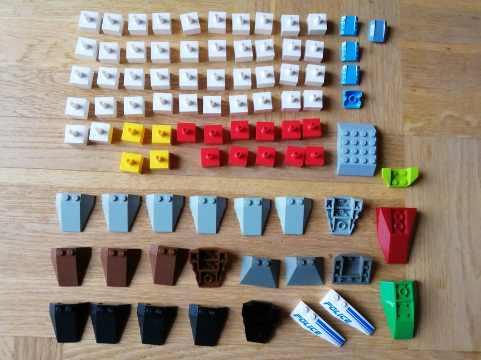 Lego blandet Forskellige klodser