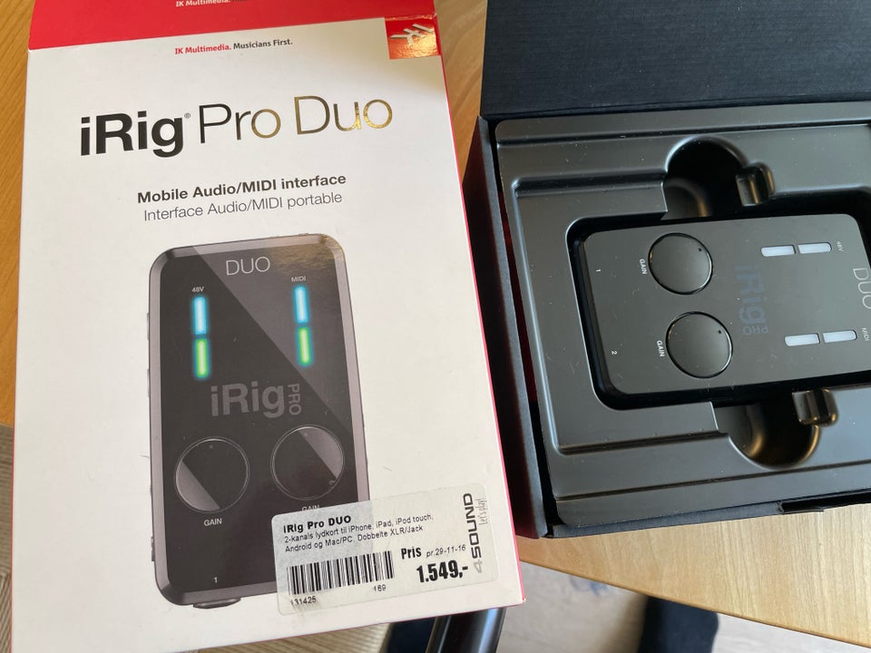 Lydkort, iRig Pro Duo