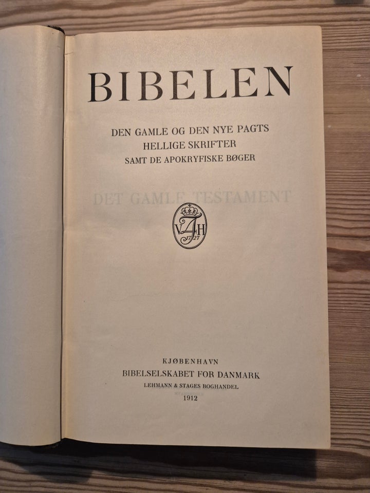 Bibelen, Diverse, år 1912