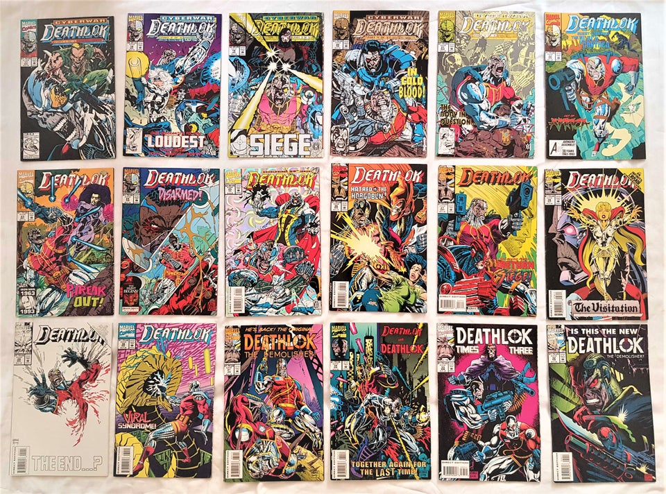 DEATHLOK vol. 1-5 næsten komplet,