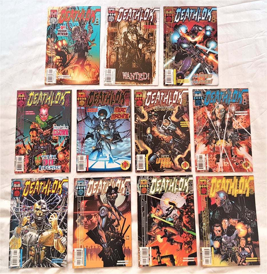 DEATHLOK vol. 1-5 næsten komplet,