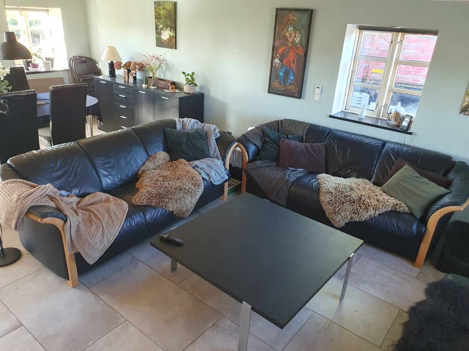 Sofa læder 3 pers