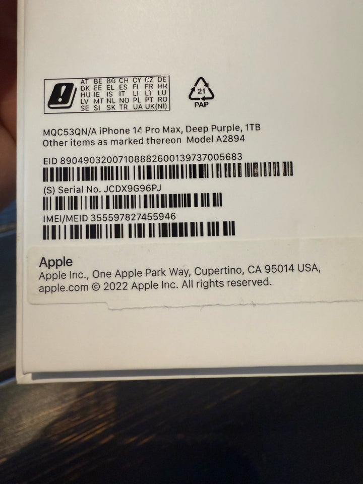 iPhone 14 Pro Max, 1024 GB, Perfekt