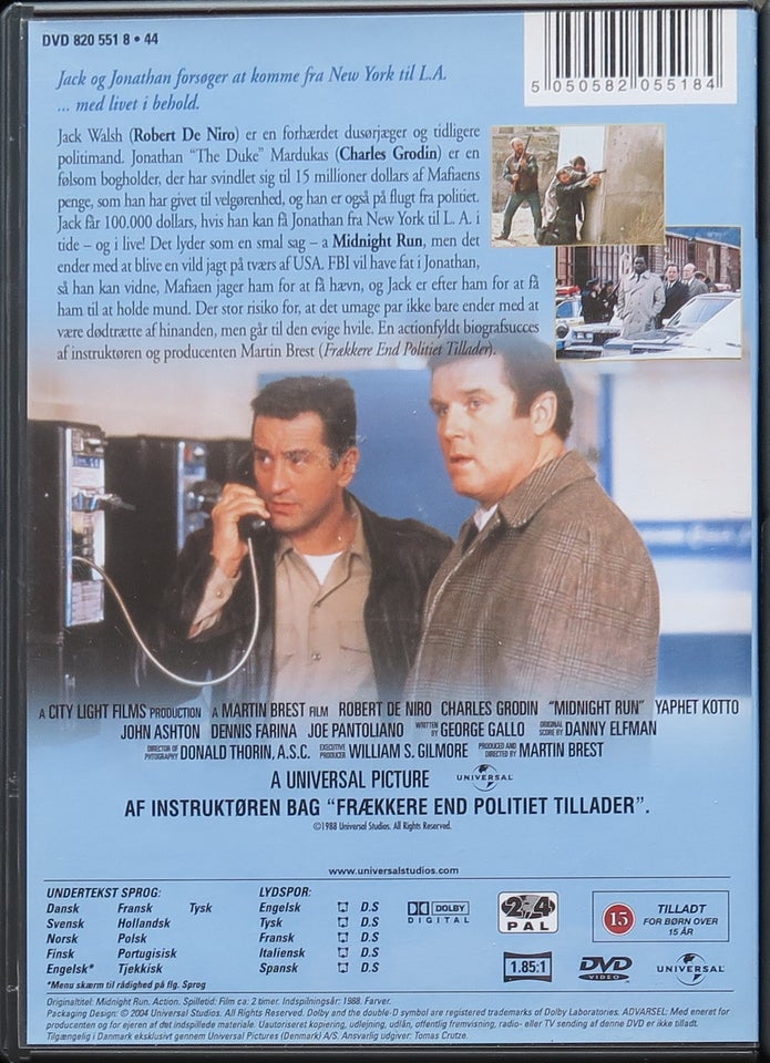 Midnight run, DVD, drama