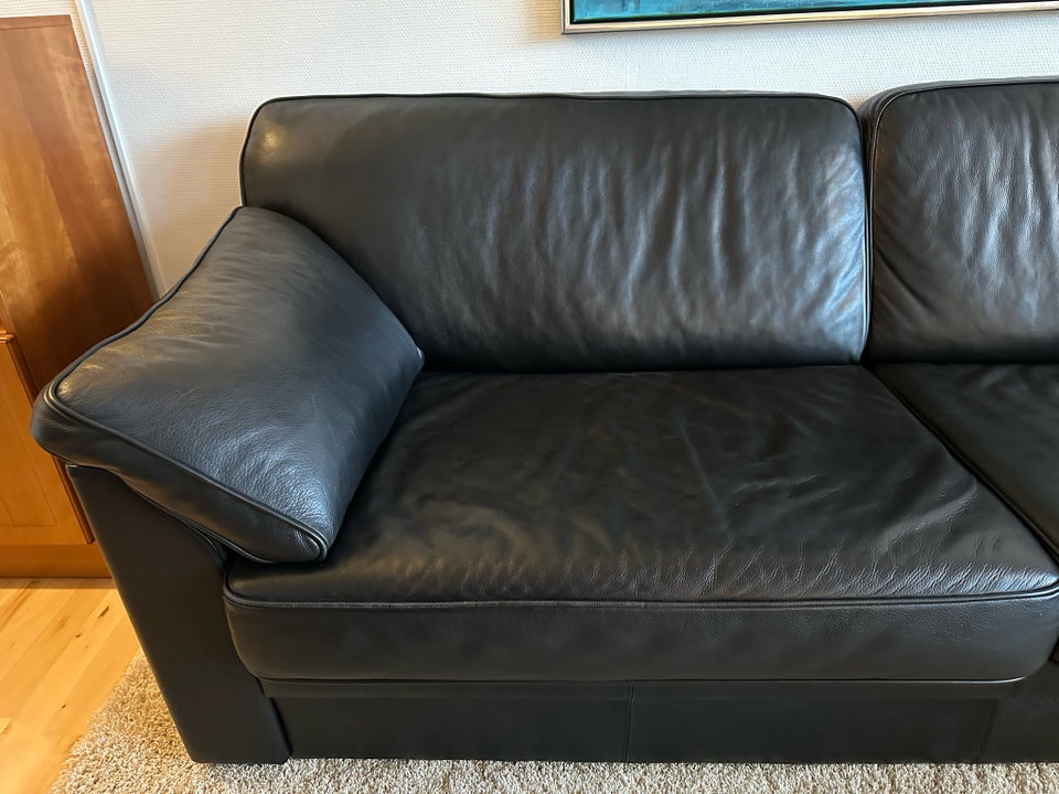 Sofa, læder, 3 pers.