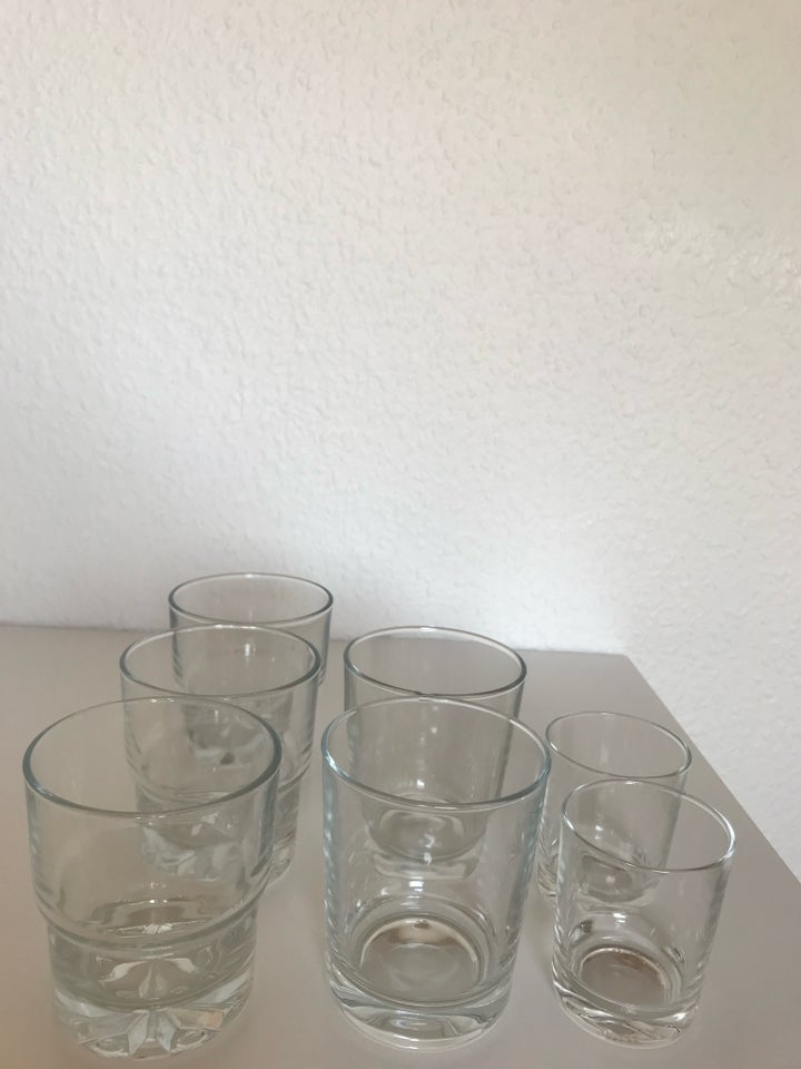 Glas, 7 drikkeglas , 7 stk.