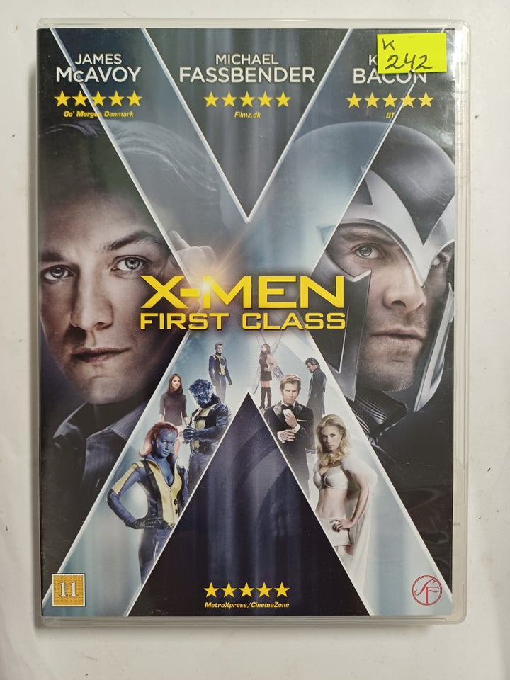 X-Men. First Class, DVD, action