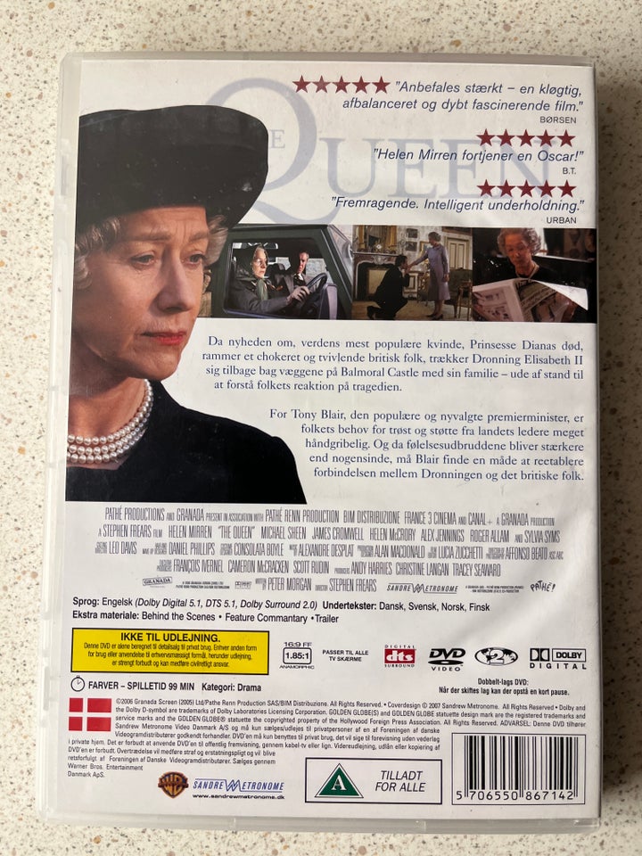 The Queen, DVD, drama