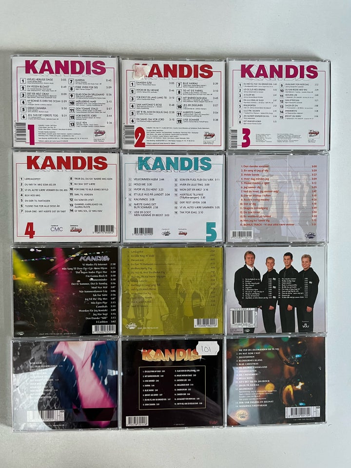 Kandis/Johnny Hansen: 12 titler,