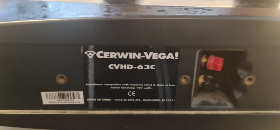 Højttaler, Cerwin Vega, Cv-HD 63