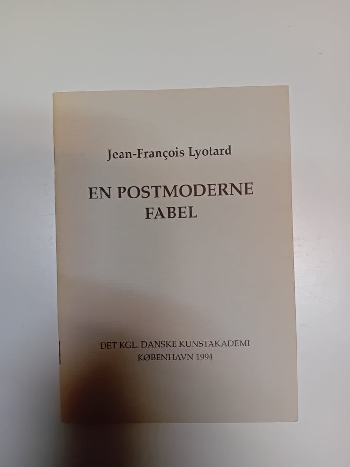 Gestus + En postmoderne fabel,