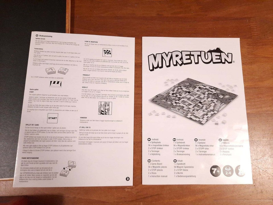 Myretuen (gameplay), brætspil