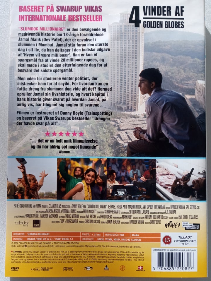 Slumdog Millionaire, DVD, drama