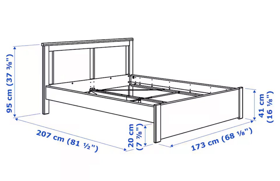 Dobbeltseng, IKEA, b: 160 l: 200