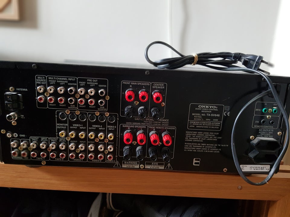 Forstærker, Onkyo TX-SV646