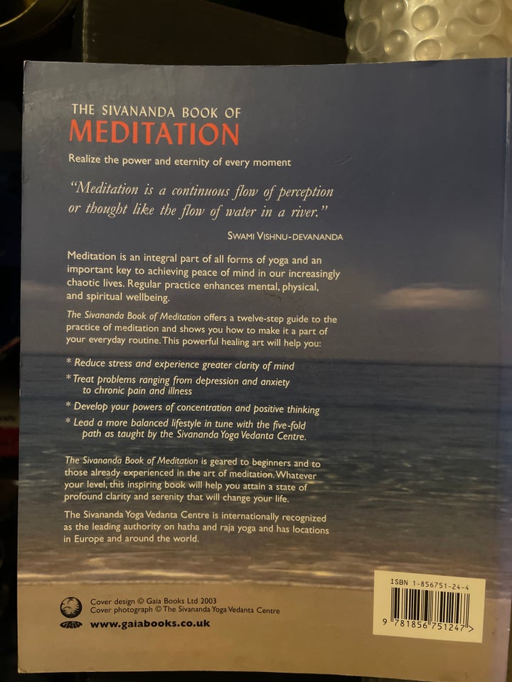 The Sivananda Book of Meditation,