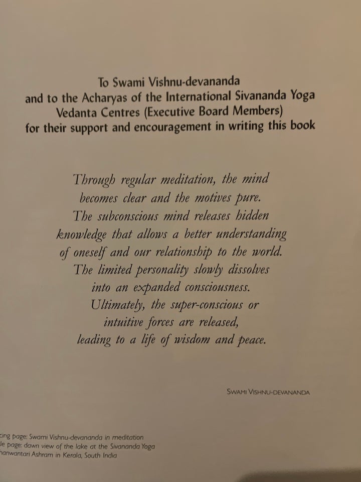 The Sivananda Book of Meditation,