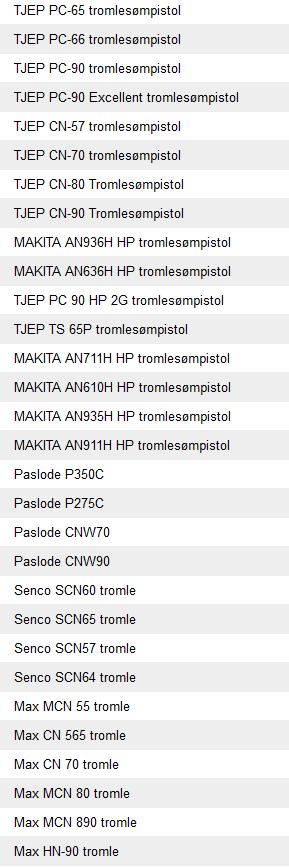 Tilbehør til håndværktøj, Tjep -