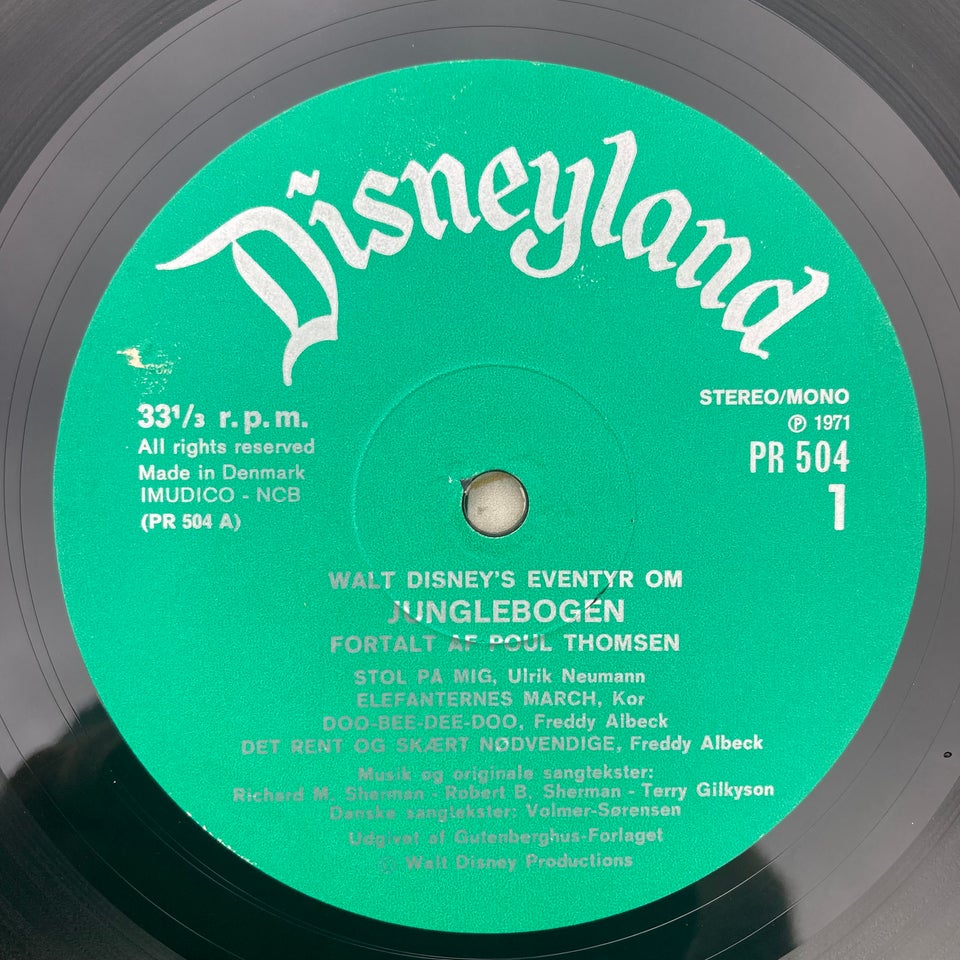 LP, Walt Disney, Junglebogen