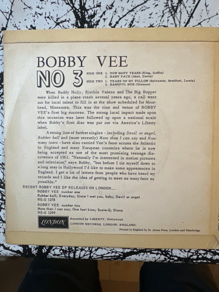 EP, Bobby Vee