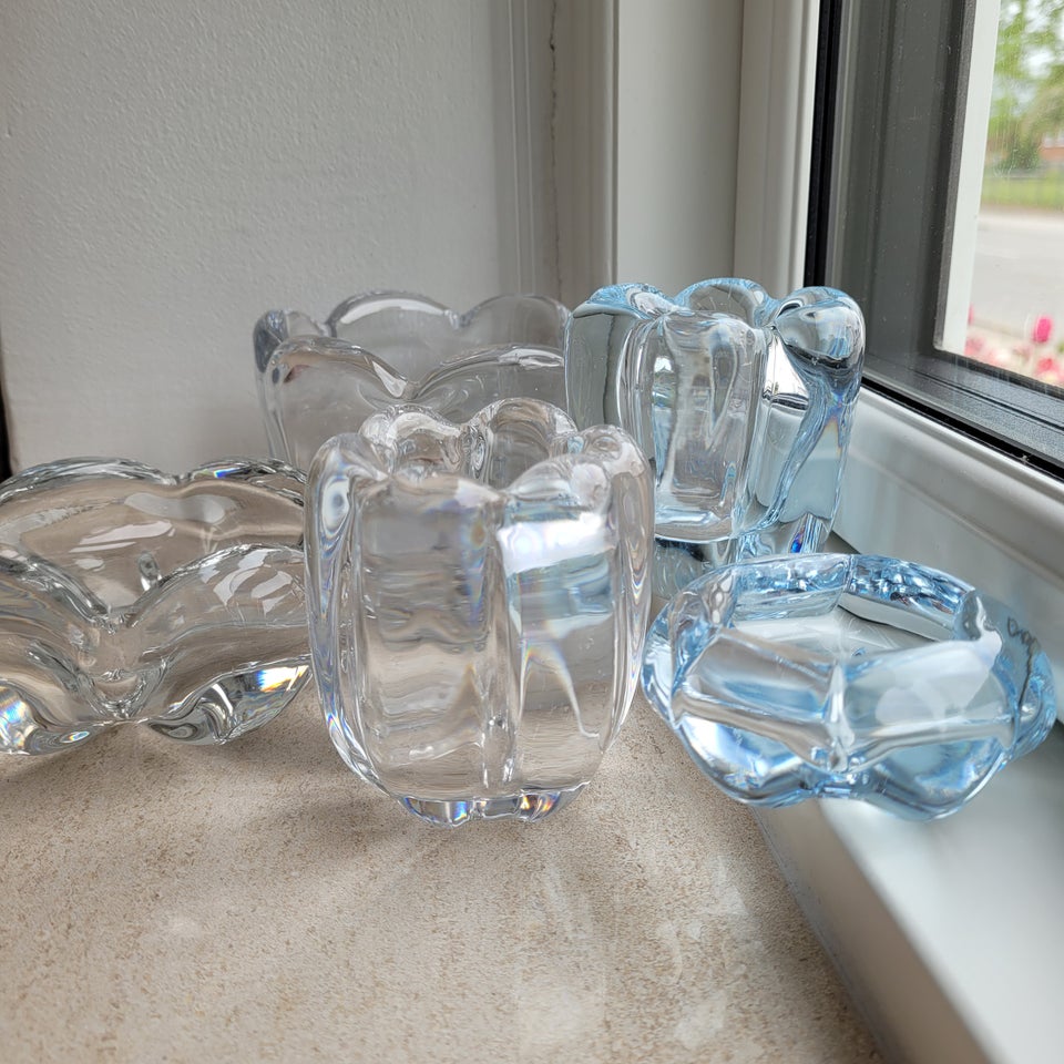 Glas Skål x 3 Vase x 2 ORREFORS