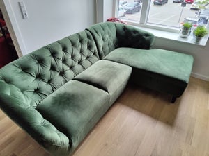 Sofa velour 3 pers