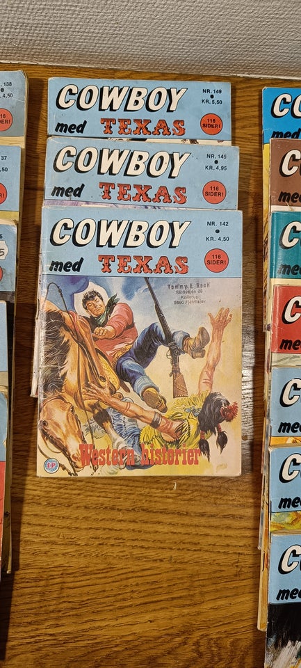 Cowboy med Texas, Tegneserie