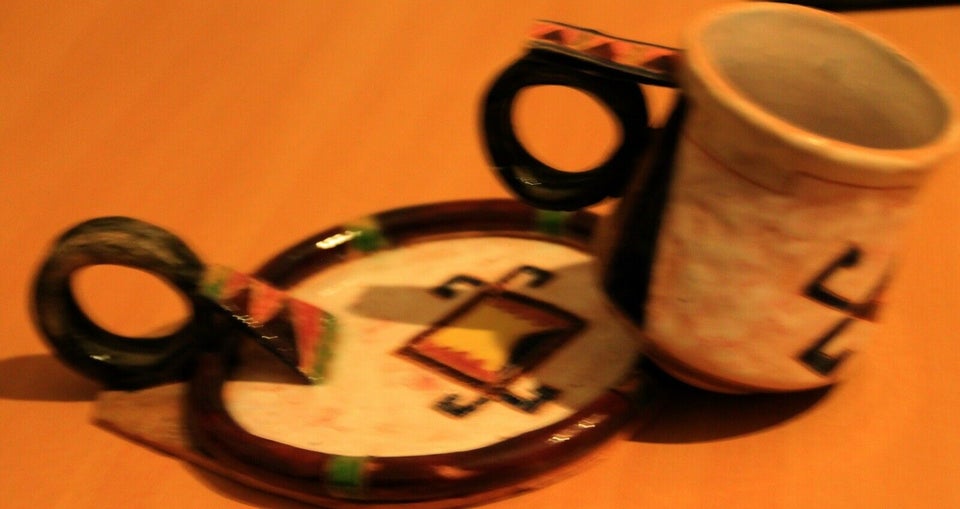 coffe cups and plates Hand made