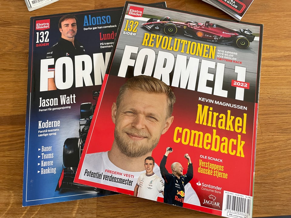 Formel 1, Magasin