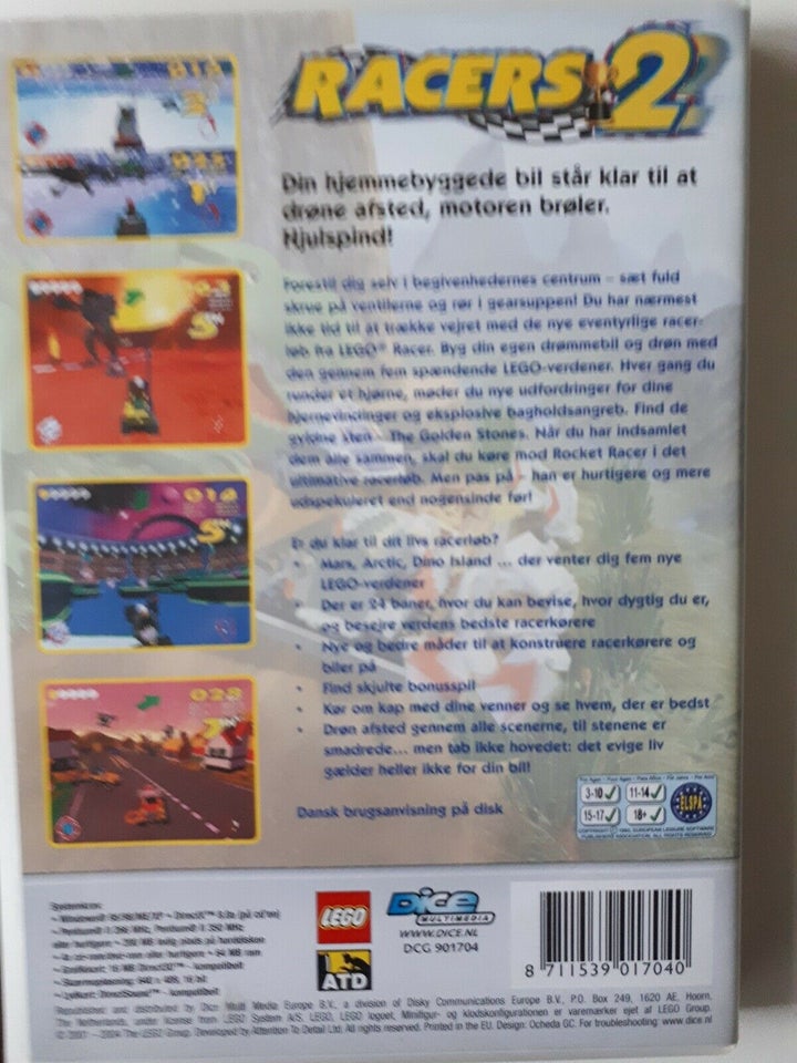 Lego Racers Brætspil + CD spil
