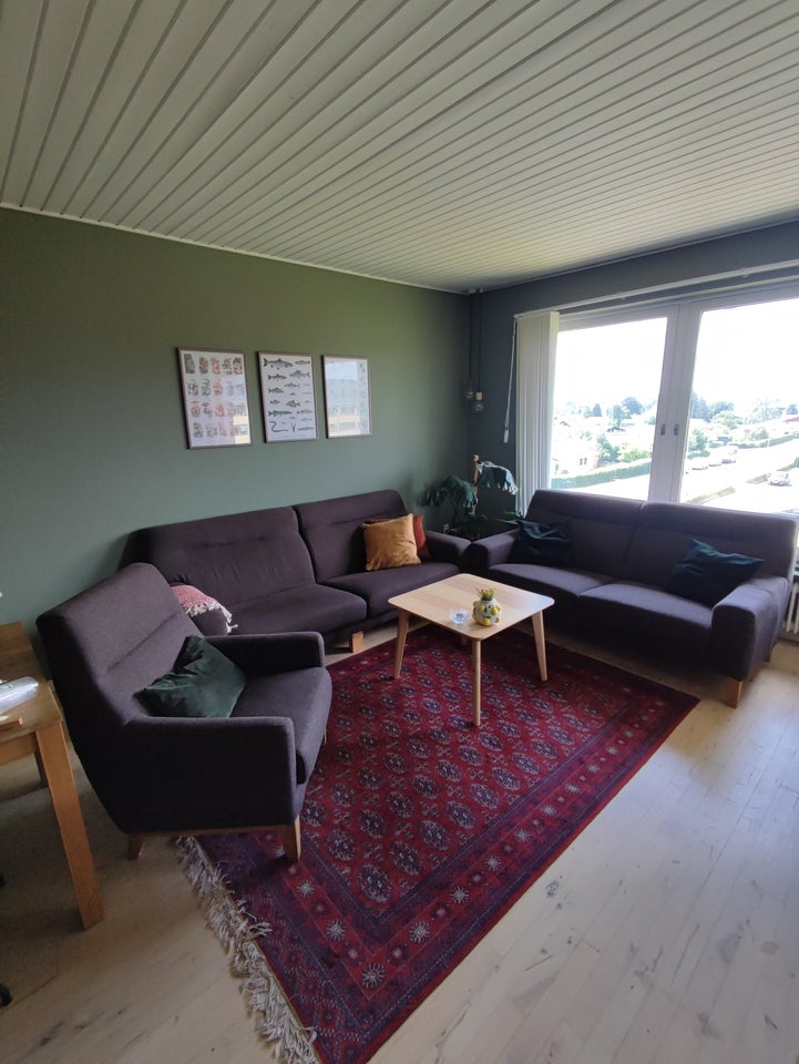 Sofagruppe uld 5 pers