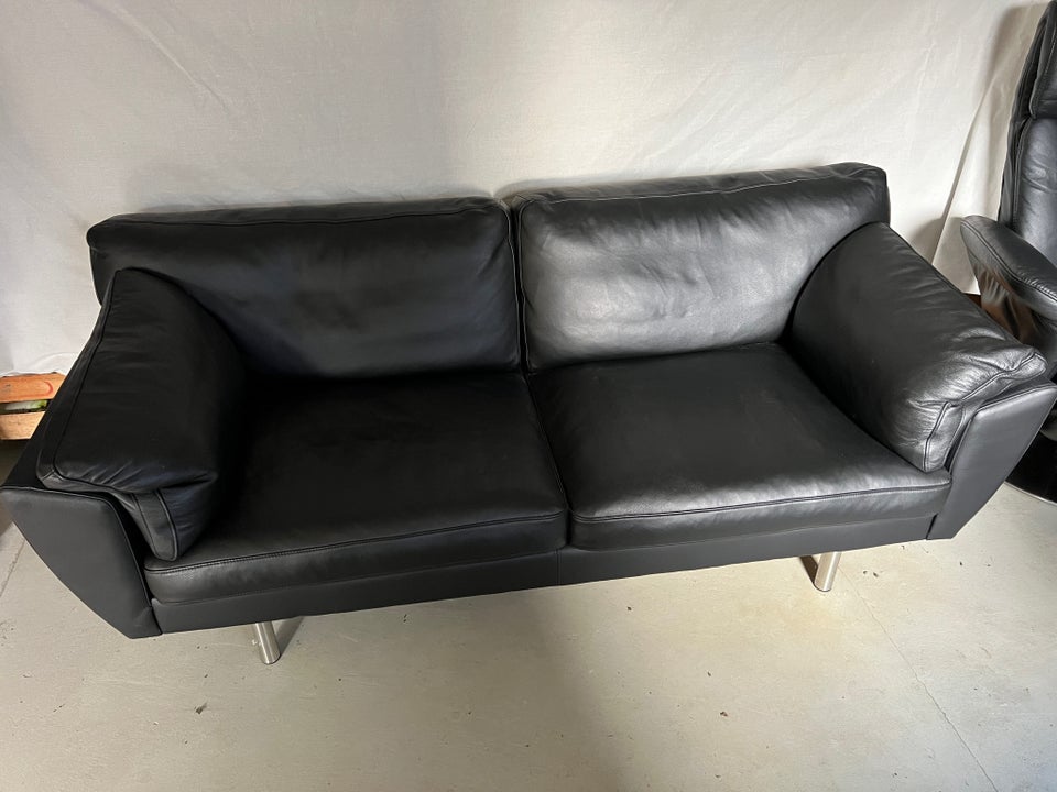 Sofa, læder, 2 pers.