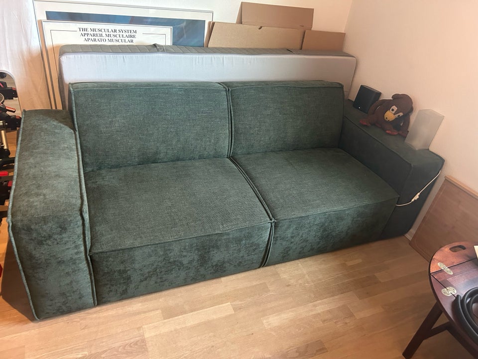 Sofa, fløjl, 3 pers.