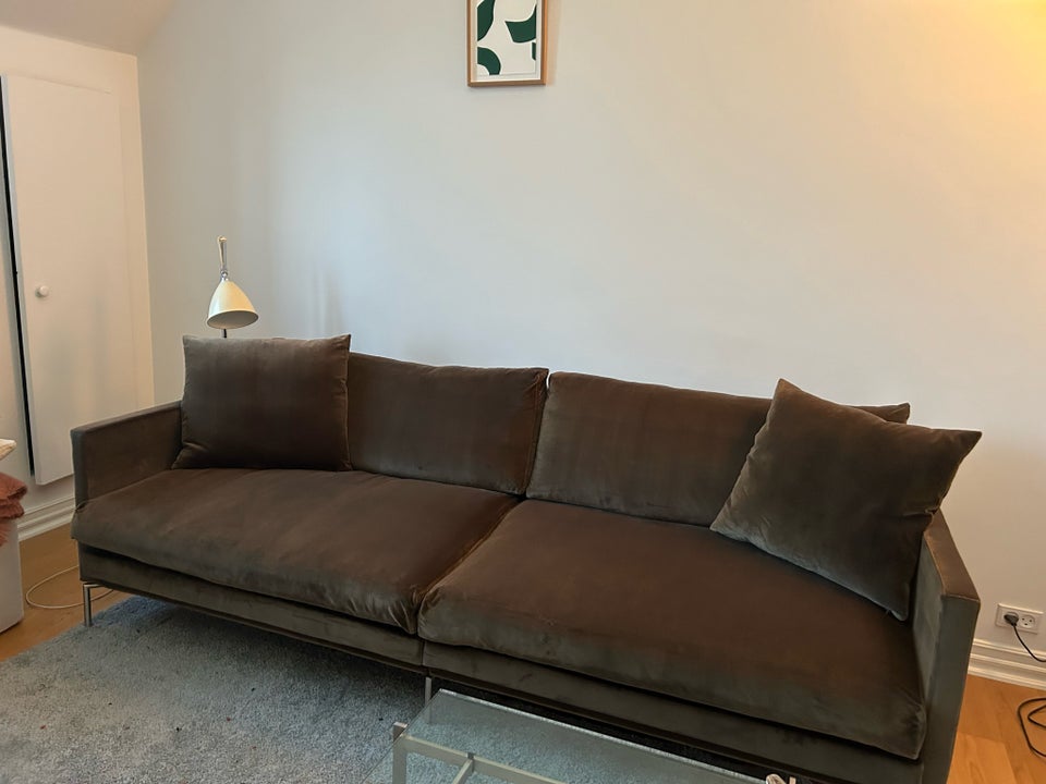 Sofa, velour, 3 pers.