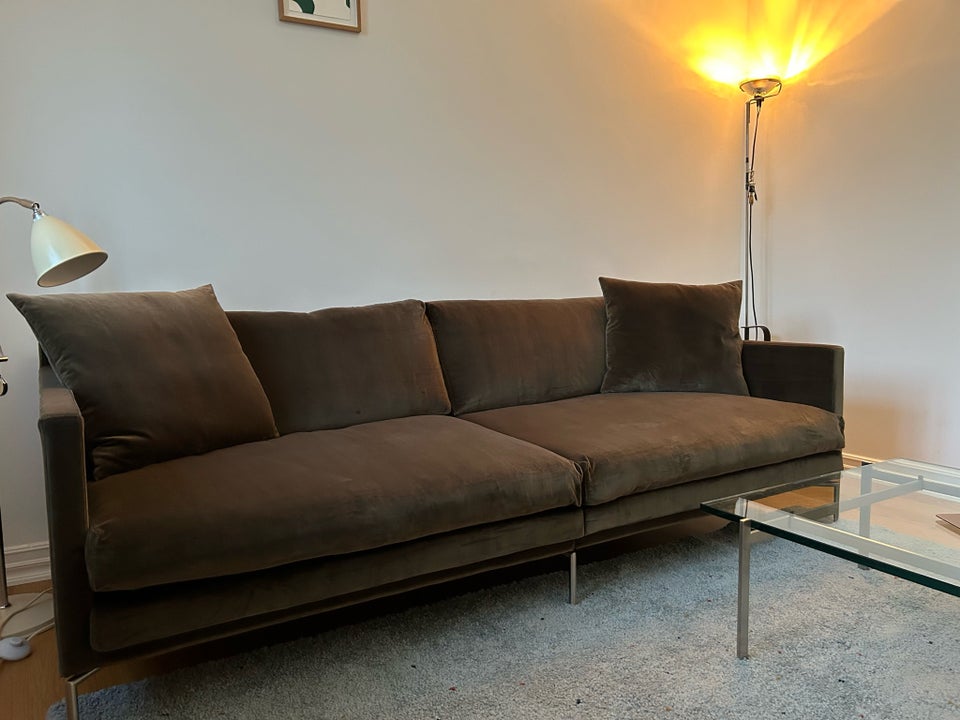 Sofa, velour, 3 pers.