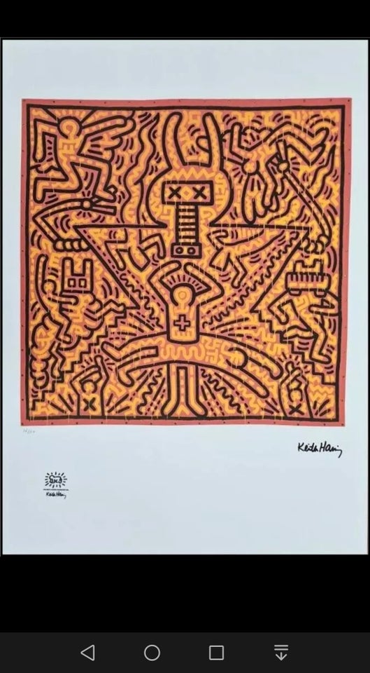 Litografi Keith Haring motiv: