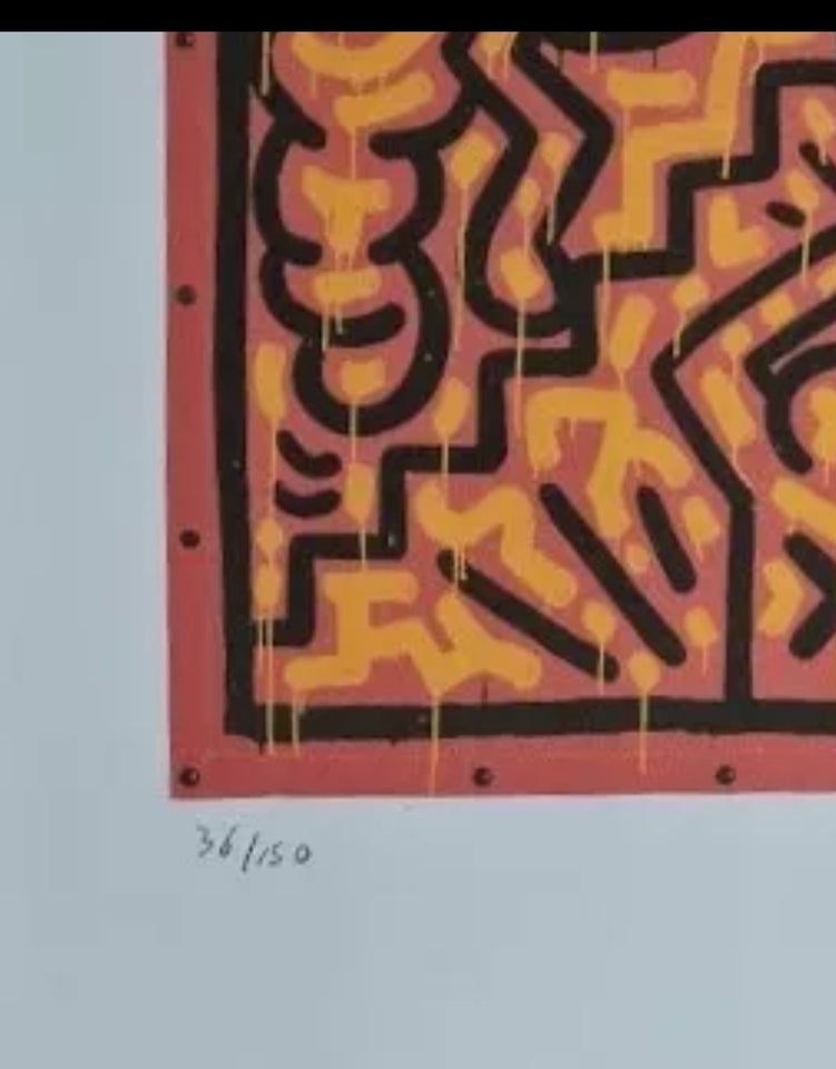 Litografi Keith Haring motiv: