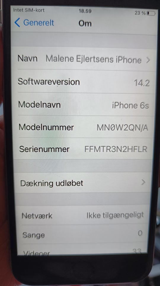 iPhone 6S 32 GB grå