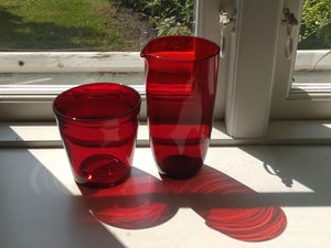 Glas Vase og glaskande